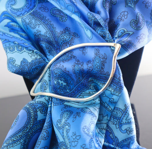 sterling silver scarf/shawl slide