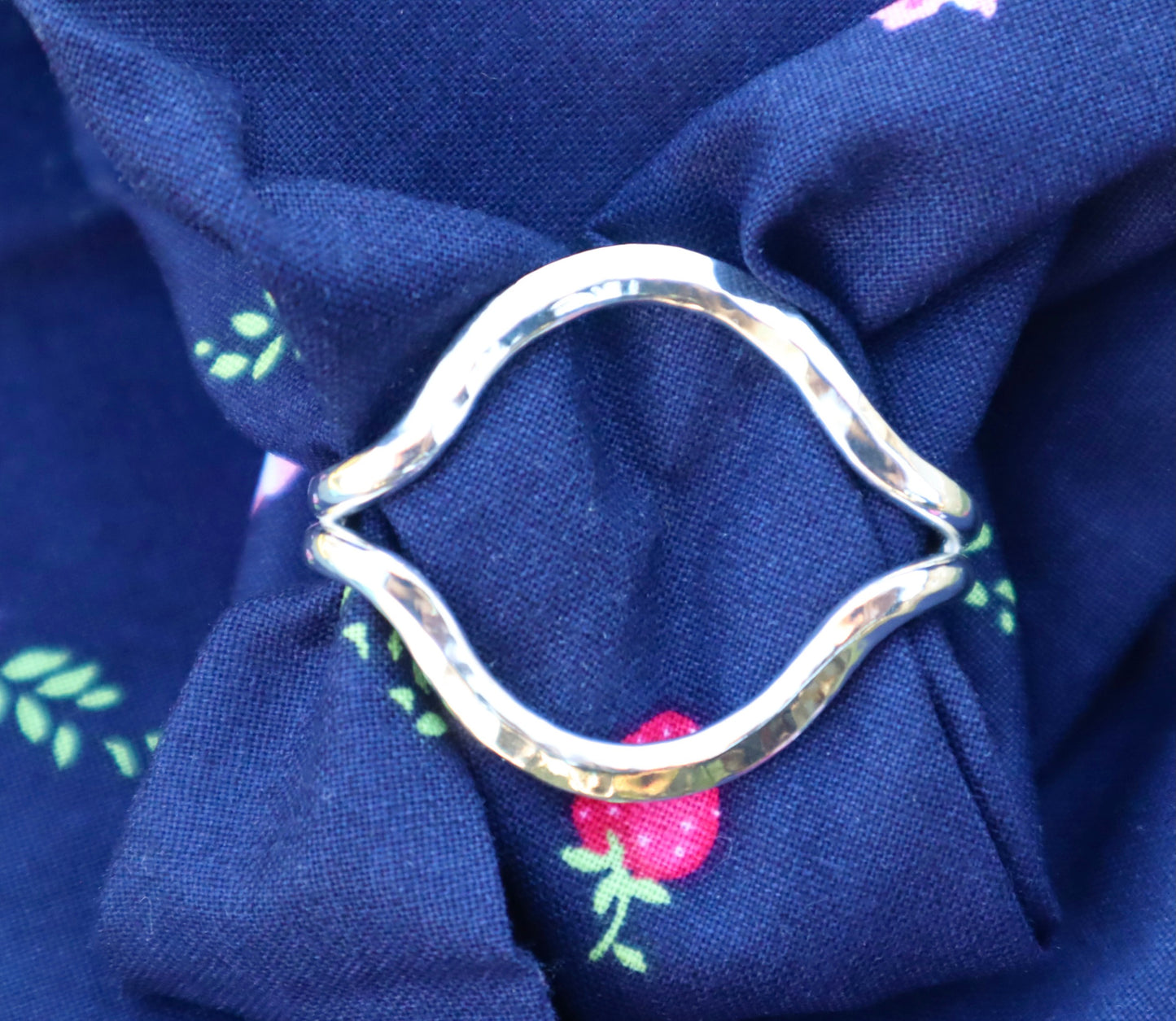 The Ada Sterling Silver Scarf Slide