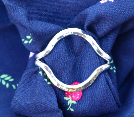 The Ada Sterling Silver Scarf Slide