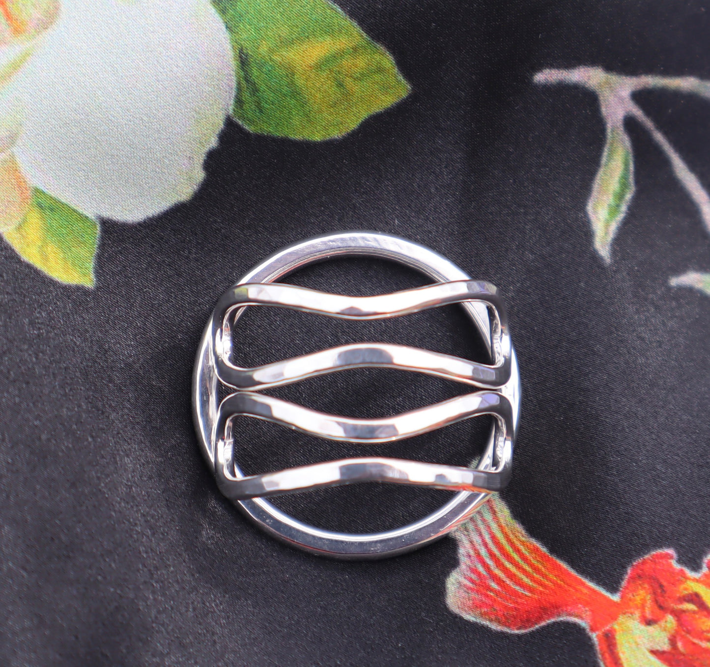 the "Two" Sterling Silver Scarf Slide