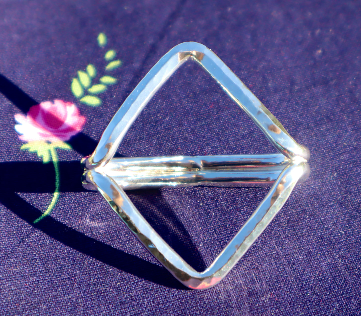 The Ada Sterling Silver Scarf Slide