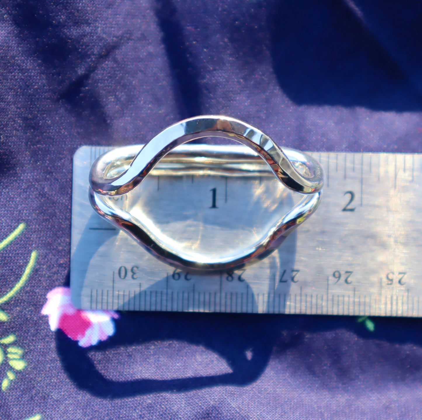 The Ada Sterling Silver Scarf Slide